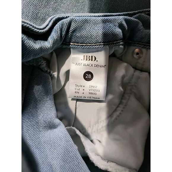 JBD "Just Black" Denim Jeans Women's Size 28 Light Blue - Picture 6 of 11